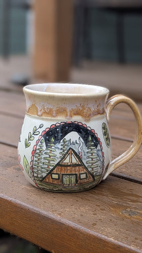 *Discounted* 16oz Doodle Cabin Mug