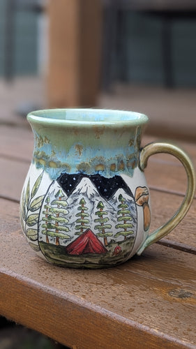 16oz Foraging Tent Mug